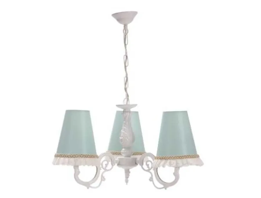 obrazek 1 Stylowa lampa wisząca z bladoniebieskimi abażurami - Cilek