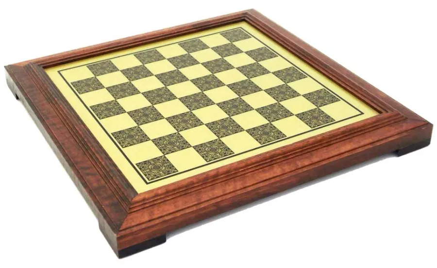 obrazek 1 Piękna, metalowa plansza do gry w szachy (48 cm) 252BW