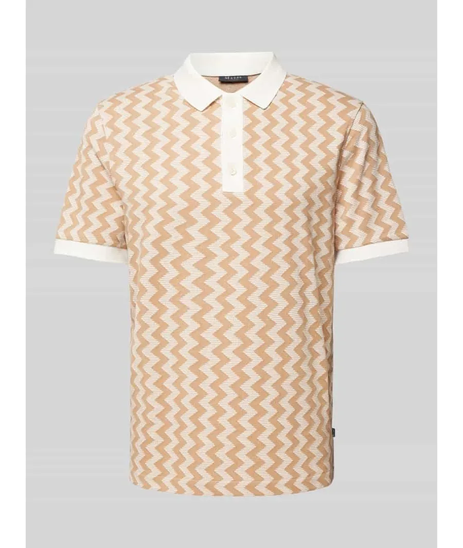 obrazek 1 Koszulka polo o kroju regular fit z graficznym wzorem
