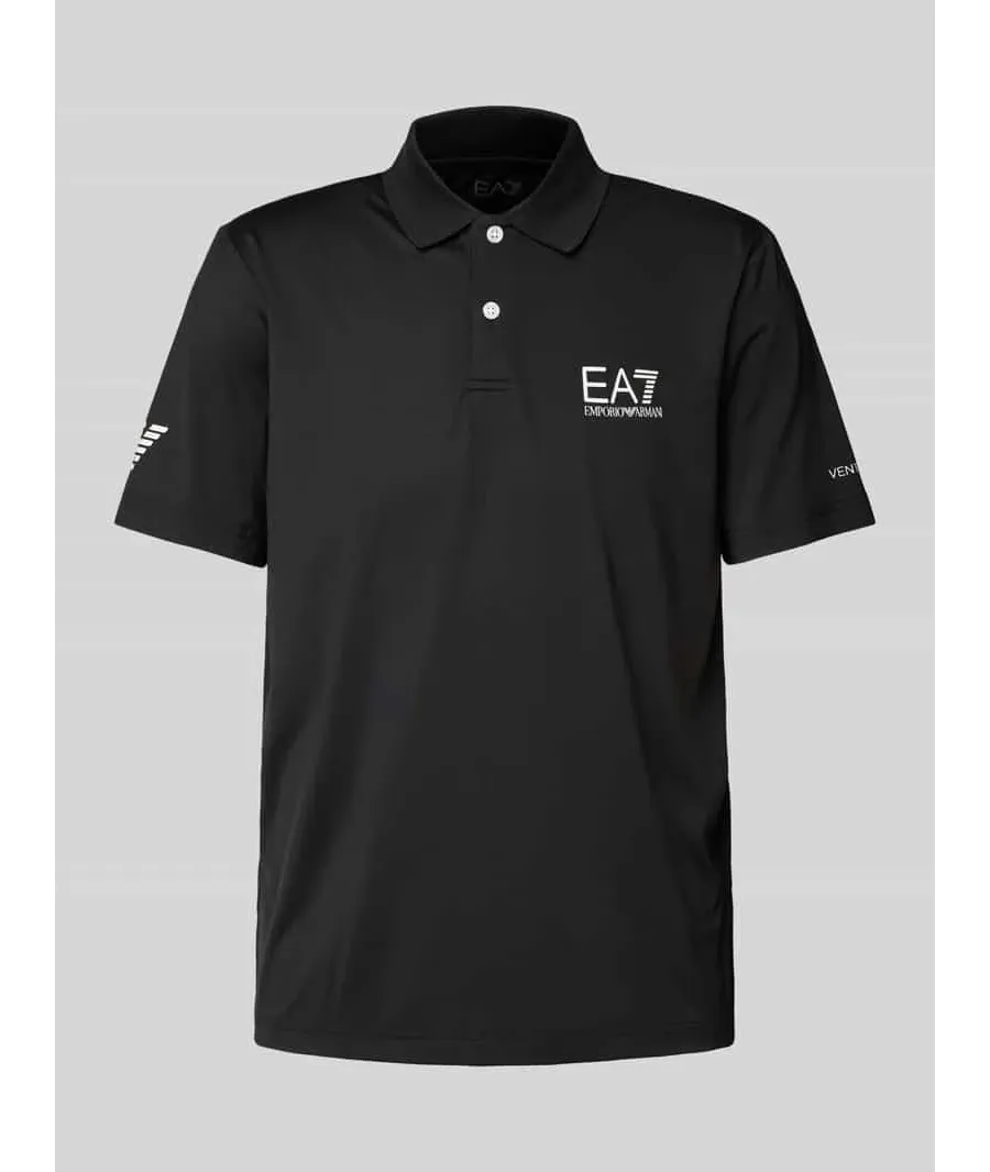 obrazek 1 Koszulka polo o kroju slim fit z nadrukiem z logo