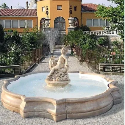 Zdjęcie Fontanna ogrodowa Monterosso z grysu marmuru Carrara