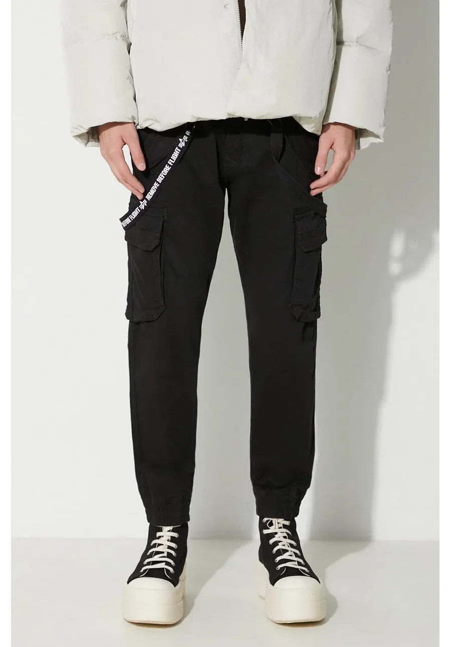 obrazek 1 Alpha Industries spodnie męskie kolor czarny