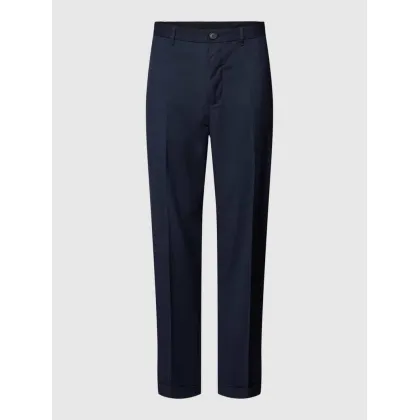 Zdjęcie Spodnie do garnituru o kroju regular fit z detalem z logo