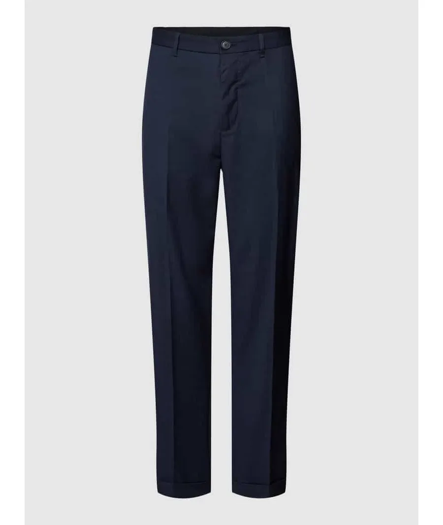 obrazek 1 Spodnie do garnituru o kroju regular fit z detalem z logo
