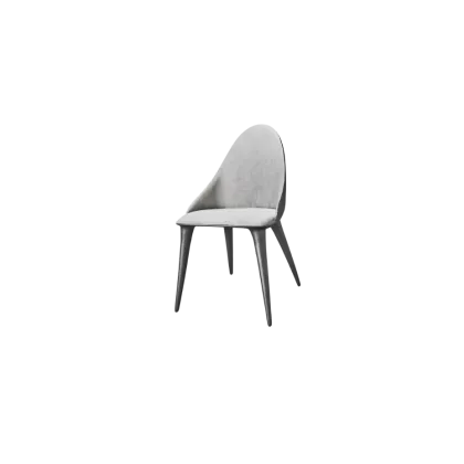 Zdjęcie Krzesło w kolorze aluminium do salonu - Gansk