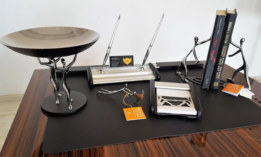 picture 9 Naumann – modern set of desk accessories made of aluminium