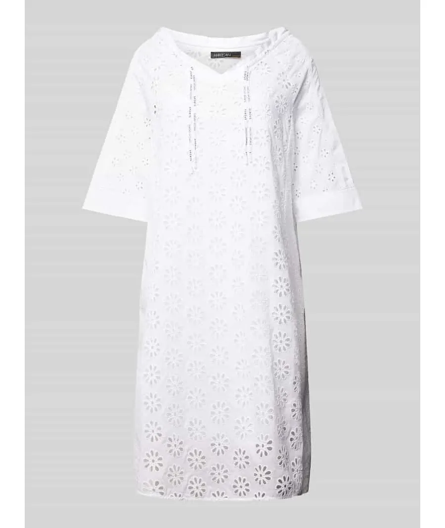 obrazek 1 Sukienka o długości do kolan z haftem angielskim