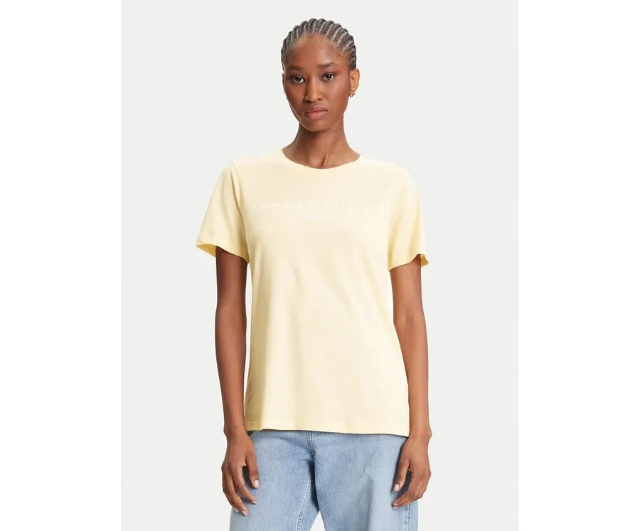 obrazek 1 Tommy Hilfiger T-Shirt WW0WW40276 Żółty Regular Fit