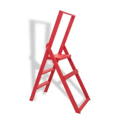 Zdjęcie Składana i przenośna drabina Star z litego drewna bukowego