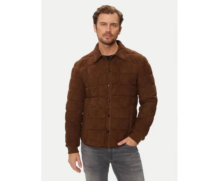 obrazek 1 Milestone Kurtka skórzana Alfonso 431629 60520 Brązowy Regular Fit