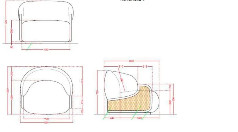 obrazek 5 Nowoczesny włoski fotel do salonu