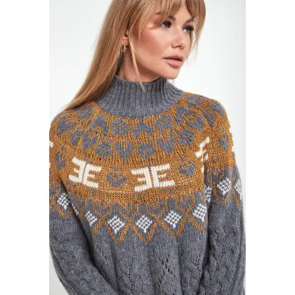 Zdjęcie Sweter damski wełniany ERMANNO FIRENZE Ermanno Firenze