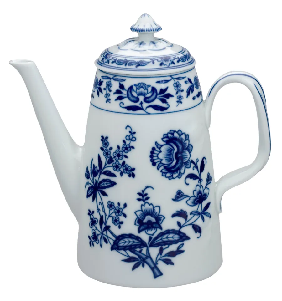 obrazek 1 Klasyczny dzbanek do kawy Margão z roślinnym wzorem inspirowanym klasyczną porcelaną - Vista Alegre