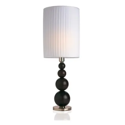 Zdjęcie Wystawna lampa stołowa z detalami z mosiądzu