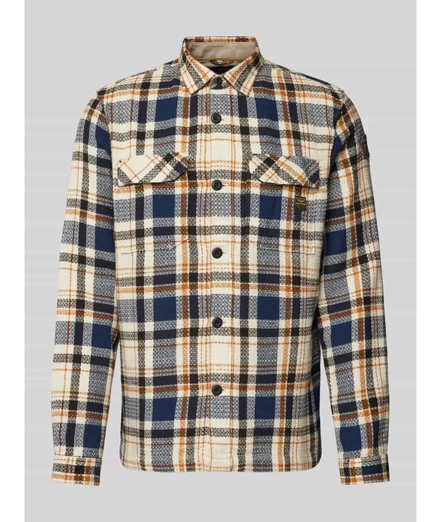 obrazek 1 Koszula casualowa o kroju regular fit z detalem z logo