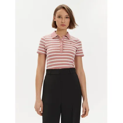 Zdjęcie Tommy Hilfiger Polo 1985 WW0WW39530 Różowy Slim Fit