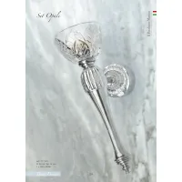 Picture Brass wall lamp with hand-engraved crystal cup – Il Paralume Marina