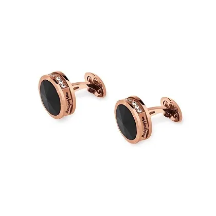 Zdjęcie Oryginalne Spinki do mankietów NeroUno Rose /Onyx