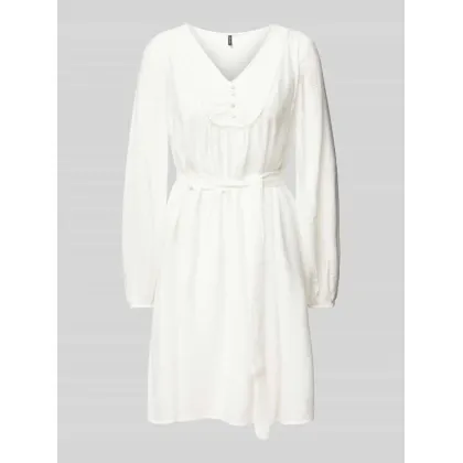 Zdjęcie Sukienka mini z wiązanym paskiem model ‘MIRA’