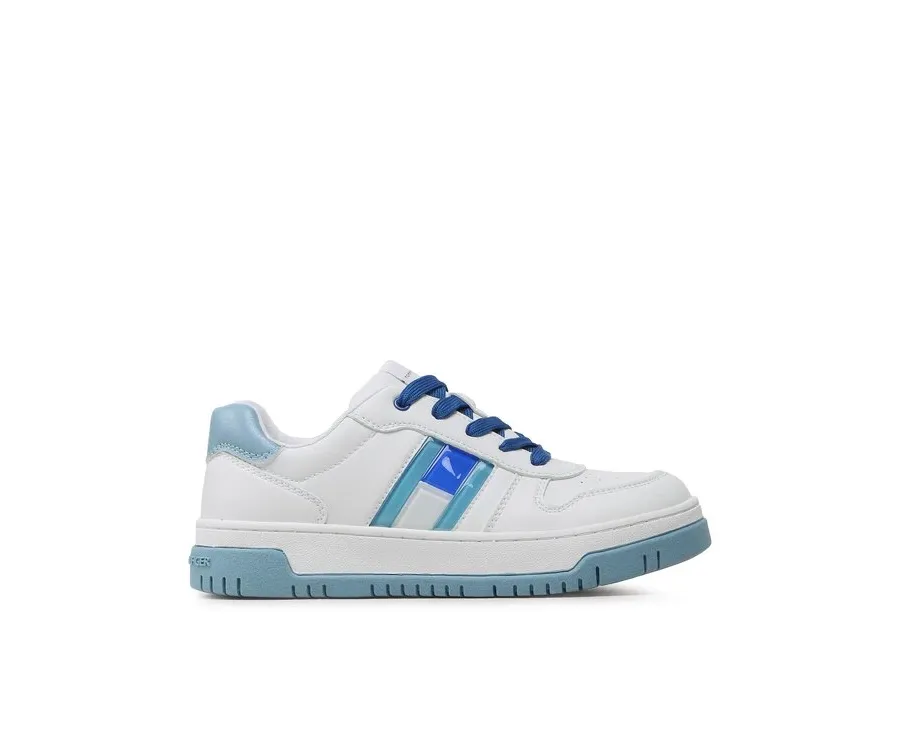 obrazek 1 Tommy Hilfiger Sneakersy Flag Low Cut Lace-Up Sneaker T3X9-32869-1355 S Biały