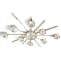 Picture Ceiling lamp with hand-cut Italian crystal discs - Il Paralume Marina