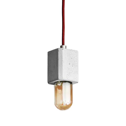 Zdjęcie FIMBUL lampa wisząca z betonu z ceramiczną podsufitką DS MANUFAKTURA