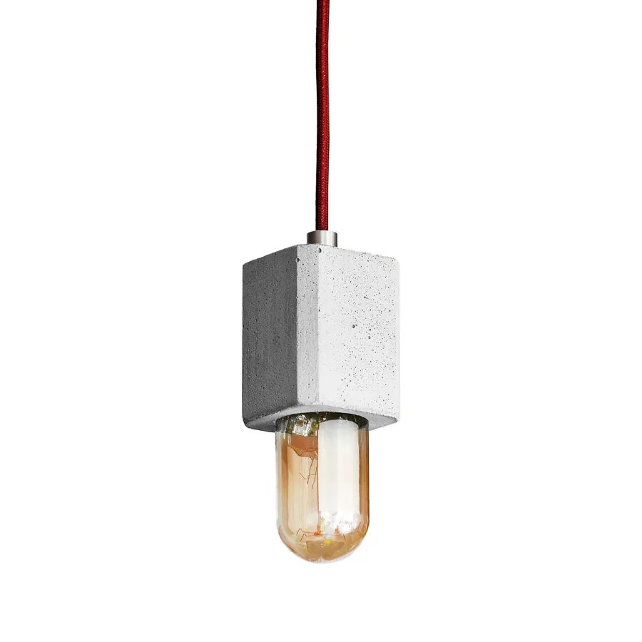 obrazek 1 FIMBUL lampa wisząca z betonu z ceramiczną podsufitką DS MANUFAKTURA