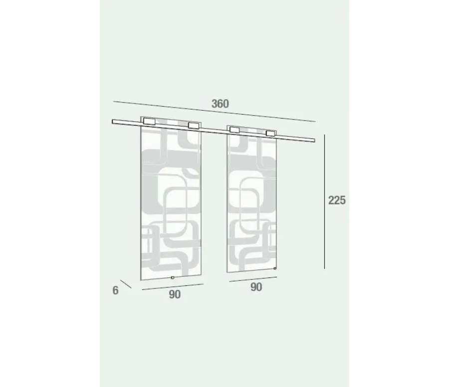 obrazek 2 Włoski nowoczesny system drzwi przesuwnych do salonu – La Primavera