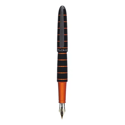 Picture DIPLOMAT Elox fountain pen black/orange, 14ct
