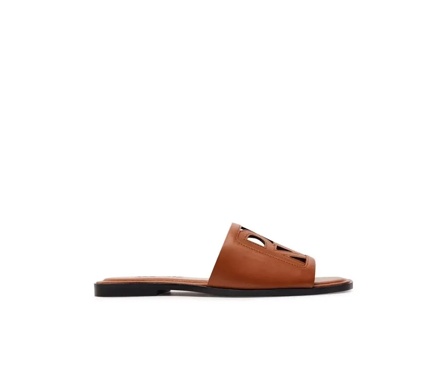 obrazek 1 DKNY Klapki Jalila K1494653 Brązowy