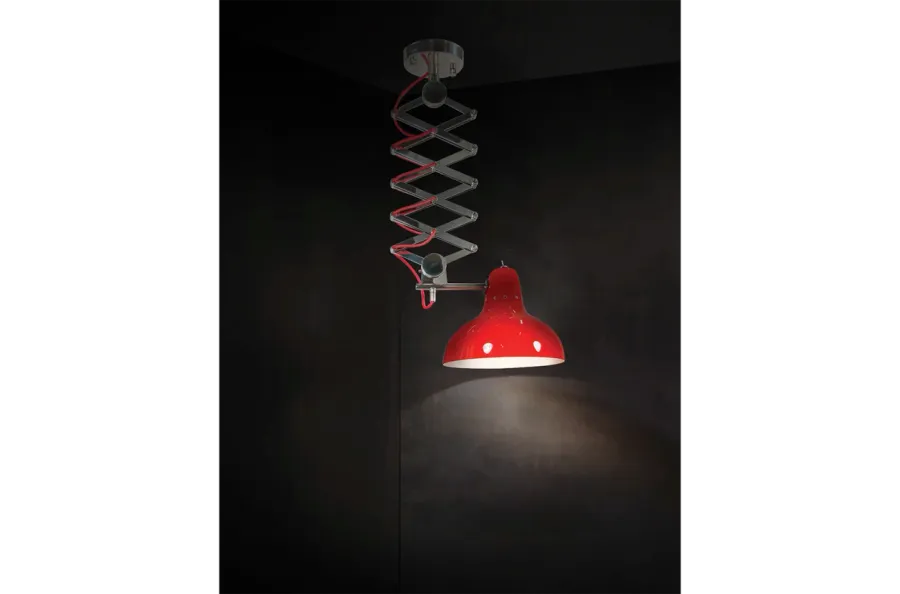 obrazek 5 Regulowana luksusowa lampa w kolorze czerwonym
