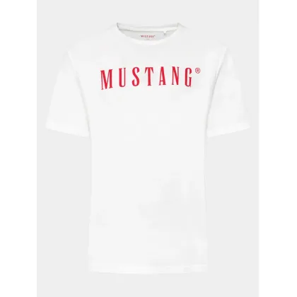 Zdjęcie Mustang T-Shirt Austin 1014695 Biały Regular Fit