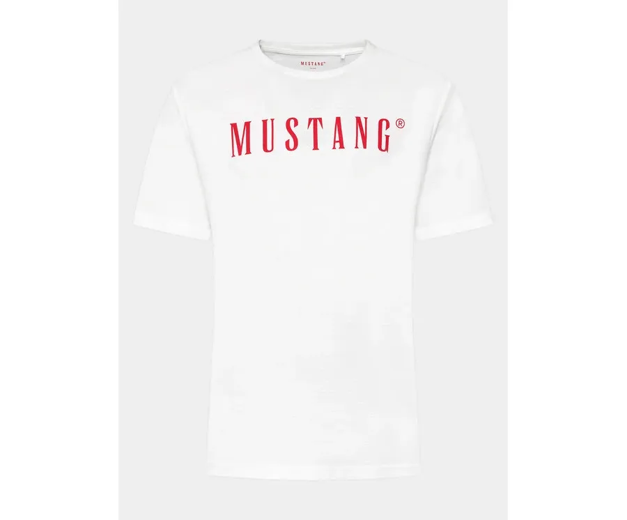 obrazek 1 Mustang T-Shirt Austin 1014695 Biały Regular Fit
