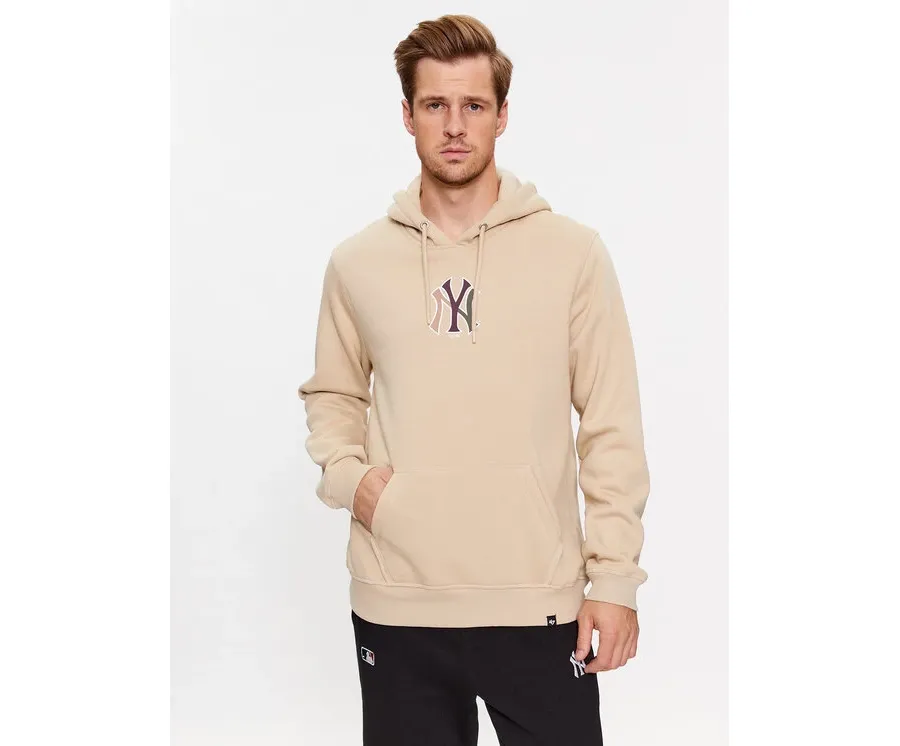 obrazek 1 47 Brand Bluza New York Yankees BB017PMHKIU600894KH Khaki Regular Fit