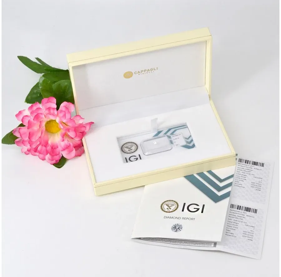 obrazek 2 Diament w blistrze o masie 0,16 karata, klarowność VVS2, certyfikat IGI