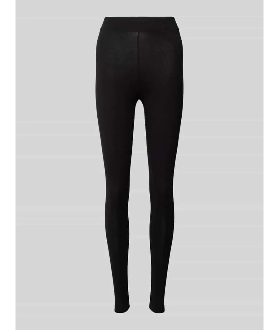 obrazek 1 Legginsy o kroju skinny fit w jednolitym kolorze model ‘LIVE LOVE NEW’