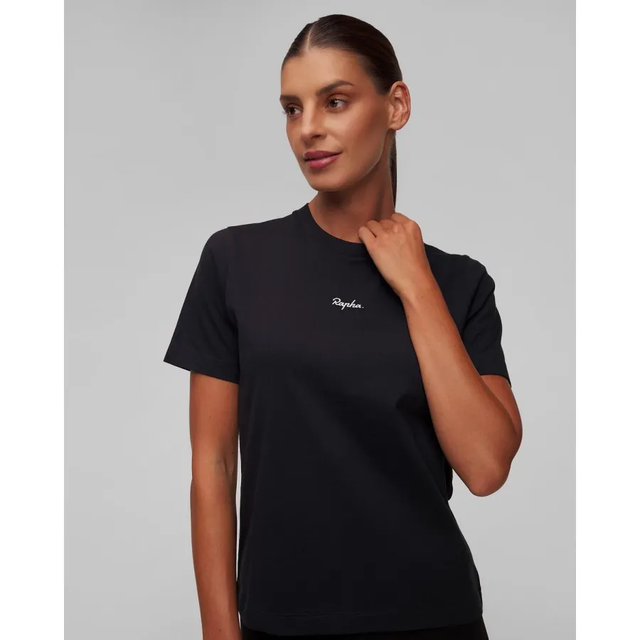 obrazek 1 Czarny T-shirt Bawełniany Damski Rapha