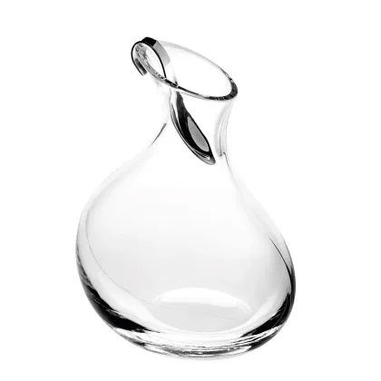 Zdjęcie Kryształowa karafka do wina z łyżeczką łącząca współczesny design z funkcjonalnością w prezentowym pudełku - Vista Alegre