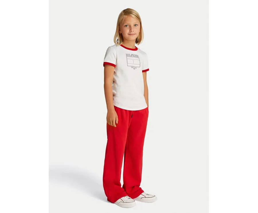obrazek 1 Tommy Hilfiger T-Shirt KG0KG08528 S Biały Regular Fit