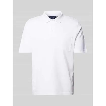 Zdjęcie Koszulka polo o kroju regular fit z kieszenią na piersi