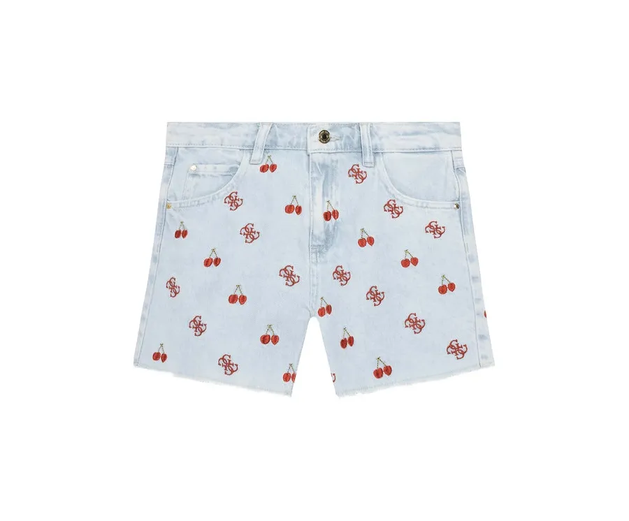 obrazek 1 Guess Szorty jeansowe J5GD10 D45E0 Kolorowy Regular Fit