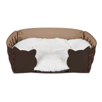 Zdjęcie Wyjątkowe legowisko dla kota 45x30xH15 cm w kolorze czekoladowym