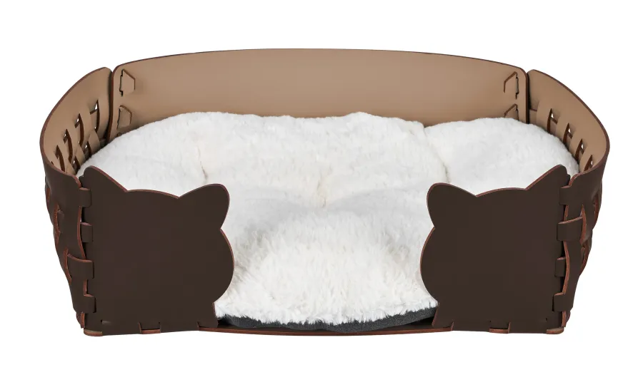 obrazek 1 Wyjątkowe legowisko dla kota 45x30xH15 cm w kolorze czekoladowym