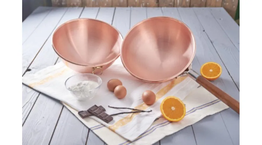 obrazek 3 Bastardella - Półkulista, miedziana misa z pierścieniem ø 22 cm - Cu Artigiana