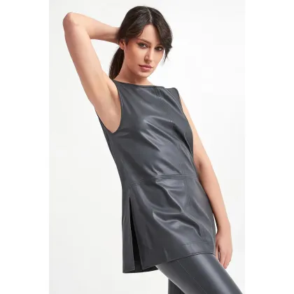 Zdjęcie Top damski z ekoskóry Sagoma MAX MARA LEISURE Max Mara Leisure
