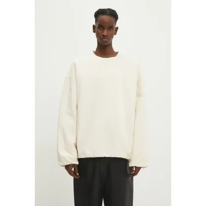 Zdjęcie A.P.C. bluza bawełniana Kook kolor beżowy gładka COHFL-M27945
