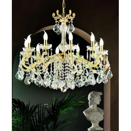 Zdjęcie Klasyczny żyrandol salonowy z włoch