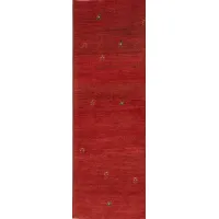 Picture Stylish red carpet with flowers, handmade from Iran - Jordan