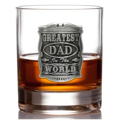 Zdjęcie Fantastyczna szklanka do whisky dla taty na dzień ojca lub inne okazje