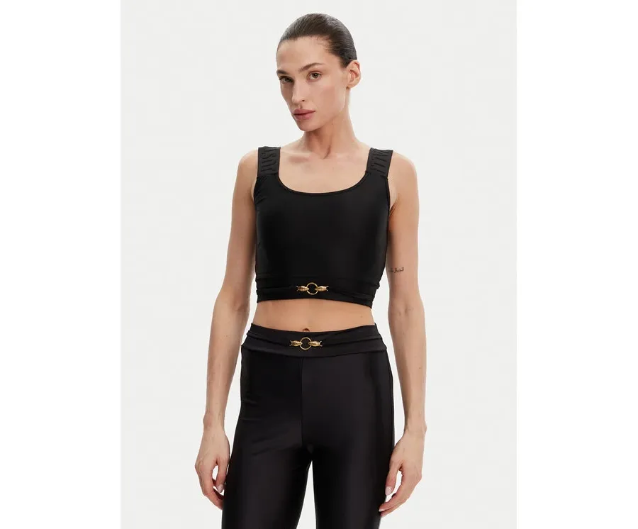 obrazek 1 Just Cavalli Top 78PAM2A6 Czarny Slim Fit